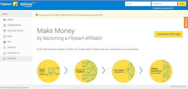 Flipkart Affiliate Program - Top Affiliate network in India