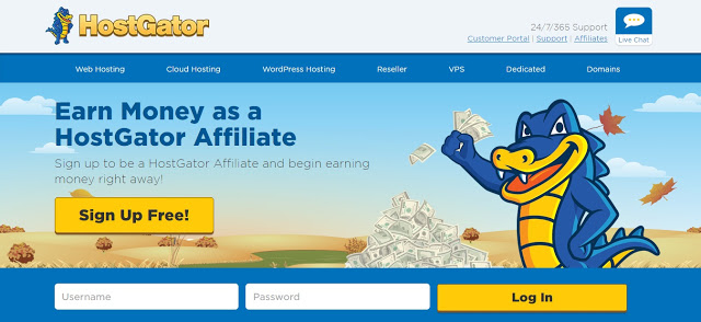 Join Hostgator - Top affiliate network in india and all over the world