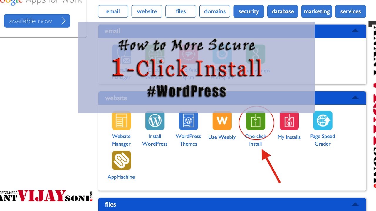 How to More Secure 1 Click Install / auto install | #WordPress 2