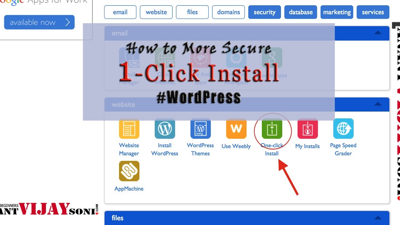 How to More Secure 1 Click Install / auto install | #WordPress 3