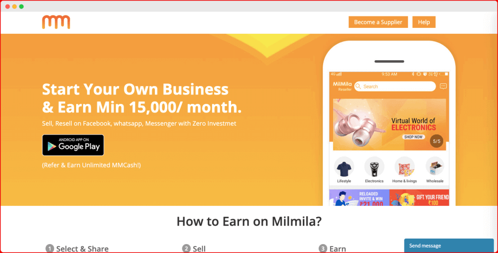 MilMila - Best Dropshipping and Reselling App in India