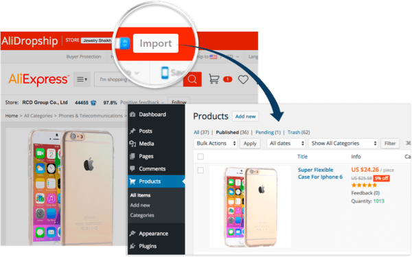 AliDropship Review - Best Wordpress Plugin for AliExpress Dropshipping Business 3 Step 2 - Ali Dropship WordPress Plugin