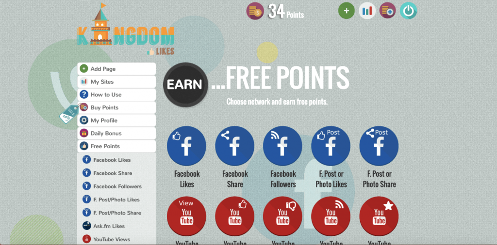 KingdomLikes - Best websites to get Free Subscribers, Followers, Likes, Share and Comments