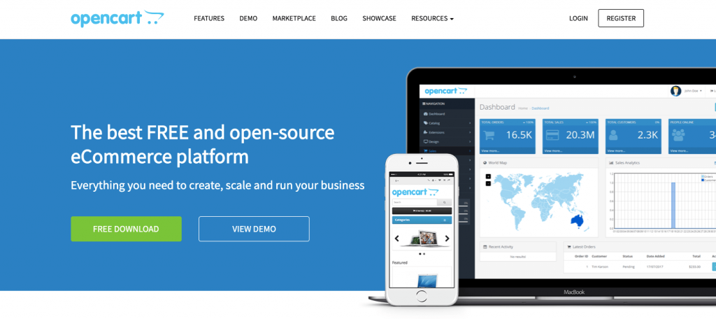 OpenCart - Free and Best Online Ecommerce Platform