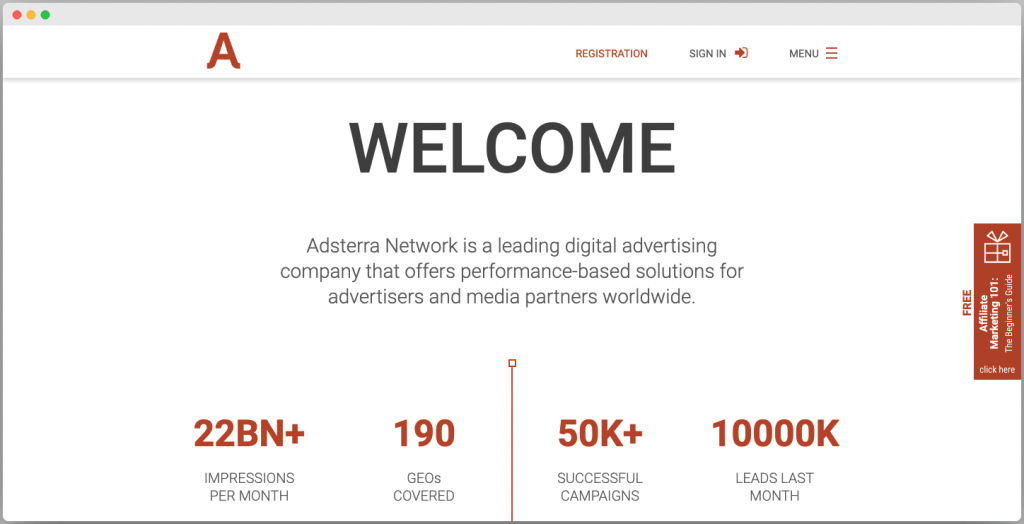 Adsterra Ad network - Best Google adsense alternative