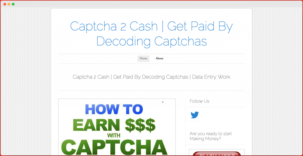 Captcha2cash - Captcha Entry Jobs in India