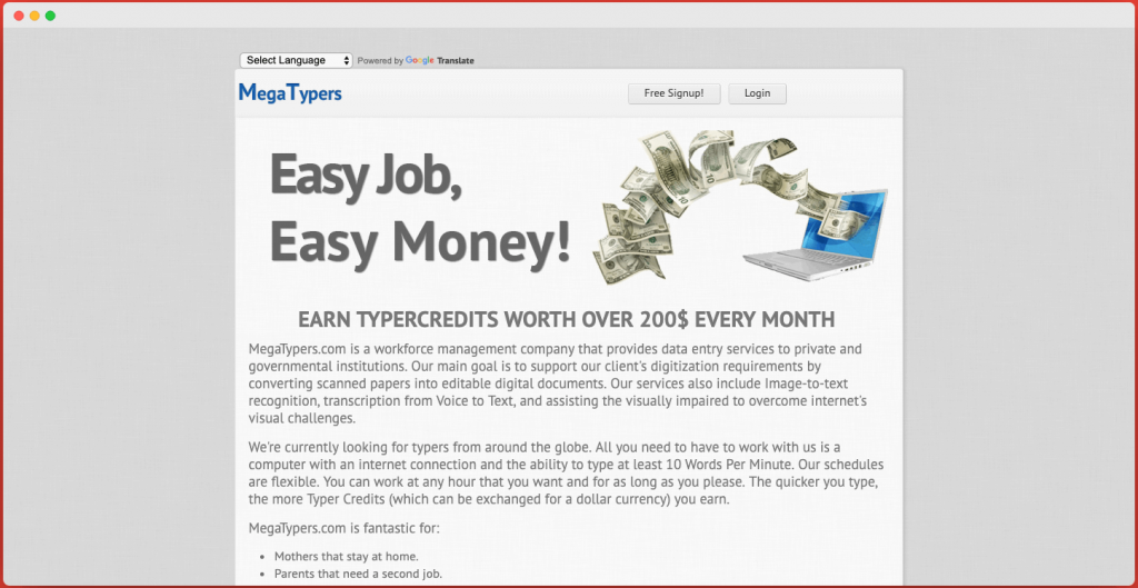 MegaTypers - Captcha Entry Jobs in India