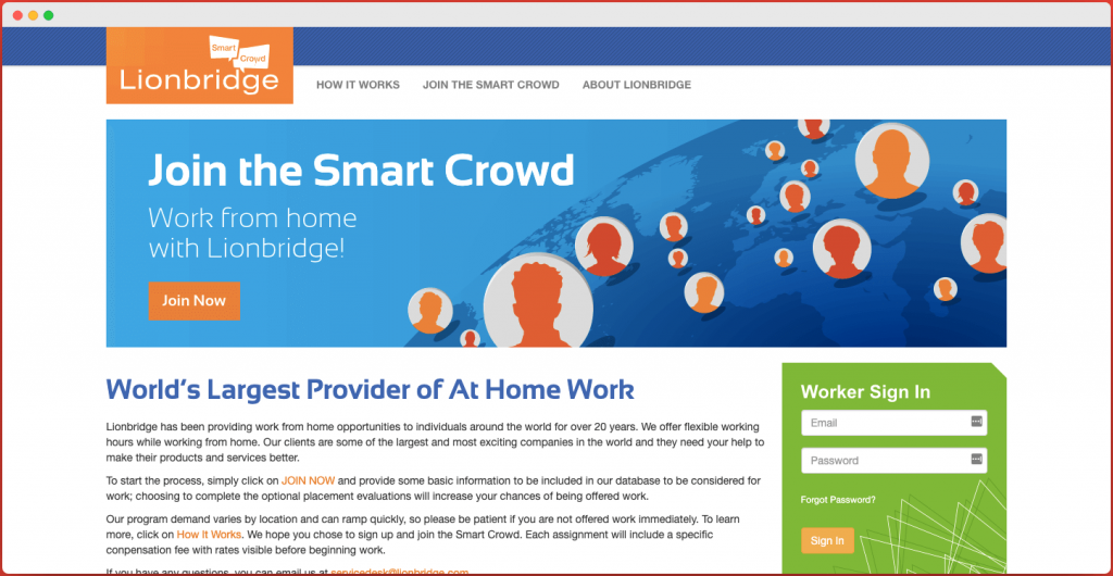 Smart Crowd Lionbridge - Captcha Entry Jobs in India