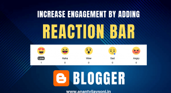 How to Add Reaction Bar Buttons / Counter in Blogger and WordPress
