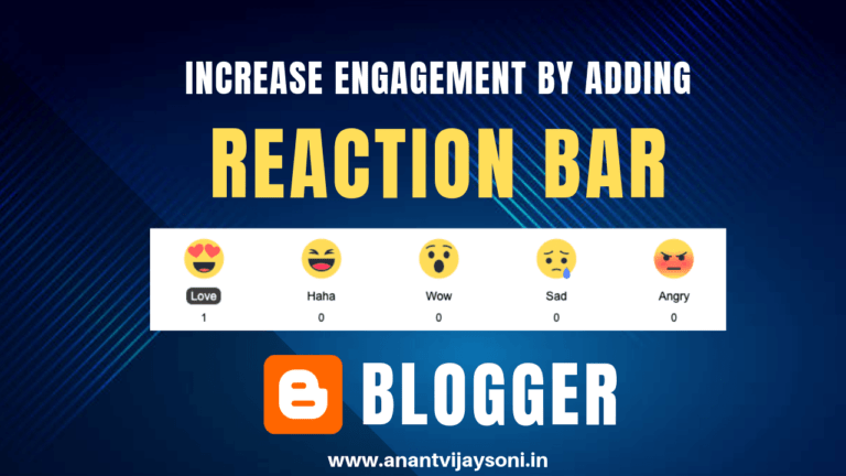 How to Add Reaction Bar Buttons/Counter in Blogger and WordPress