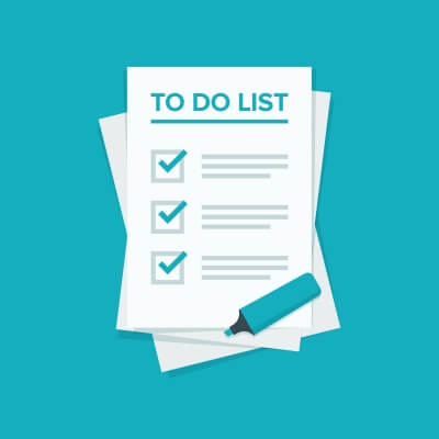To Do List - Urgent tasks to do after blog launch