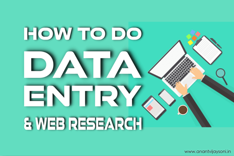 How To Do Data Entry & Web Researching Jobs?