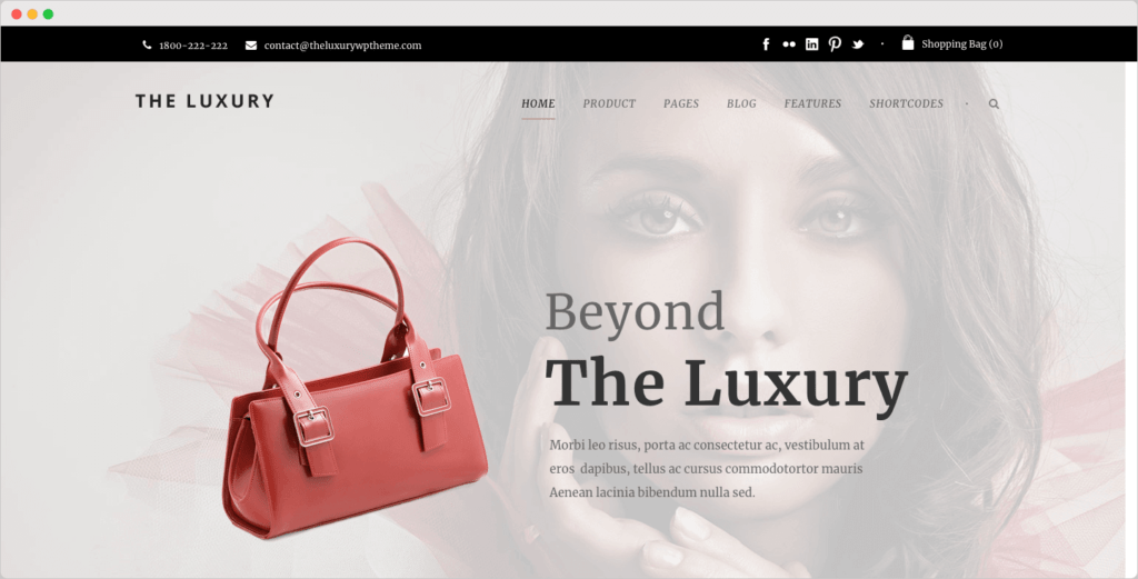 The Luxury - Dark / Light Responsive Fashion WordPress Theme