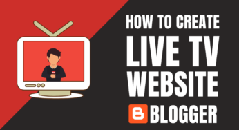 How to create LIVE TV Website in Blogger / Blogspot?