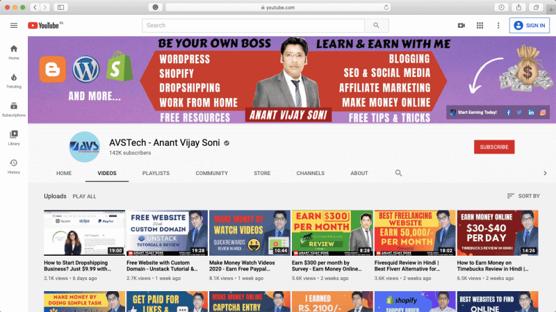 Avstech - Anant Vijay Soni YouTube Channel
