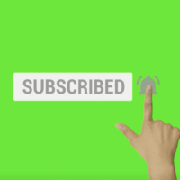 Subscribe Button and Bell Icon with Hand