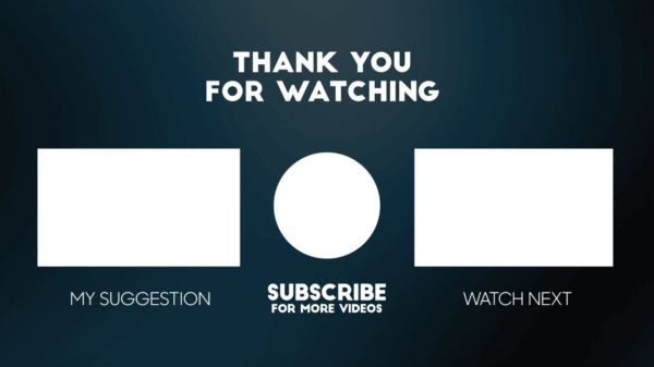 Youtube End Screen Video Template