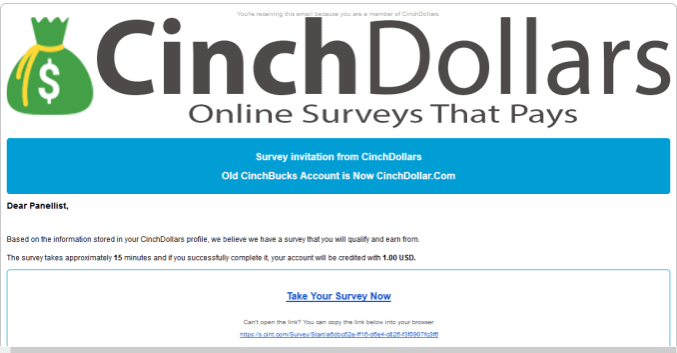CinchDollars  - Best Survey Site/Website