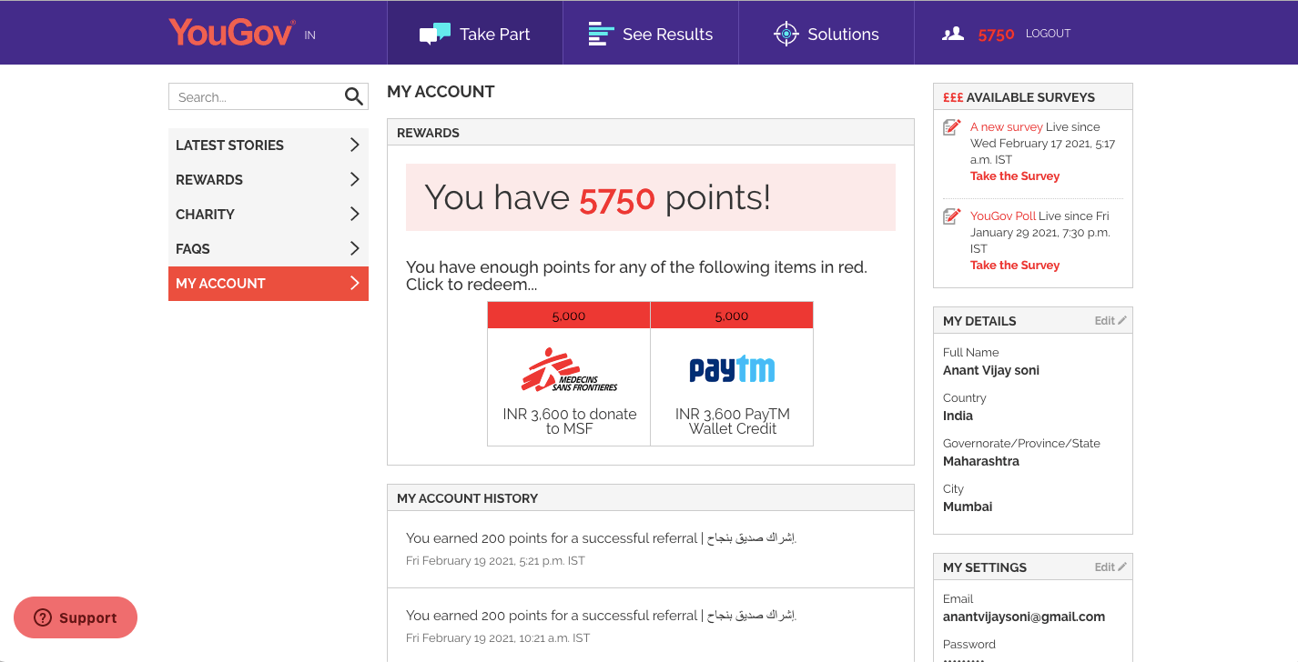 YouGov India Dashboard