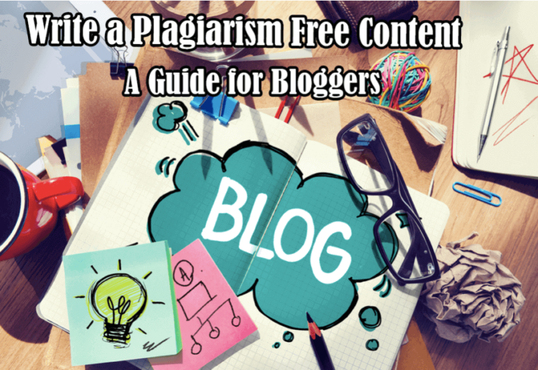 How to write plagiarism free content for your blog?