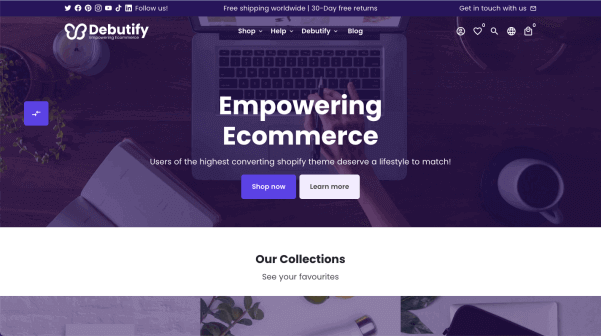 Debitify Free Shopify Theme