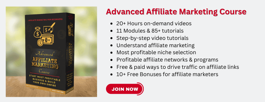 Advanced Affiliate Marketing Course